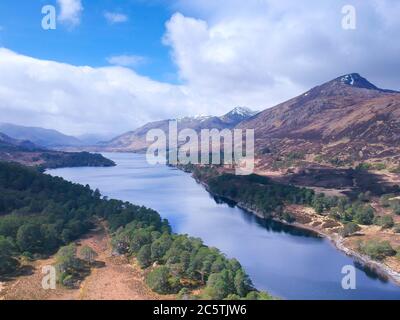 Glen Affric, le plus pittoresque glen d'Écosse Banque D'Images