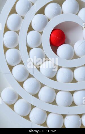 3D Printed Scultpure (cercle/impact) Banque D'Images