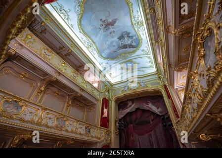 Saint-Pétersbourg, RUSSIE. Théâtre du palais Yusupov à l'intérieur de la Moika. Il a été érigé au XVIII siècle Banque D'Images