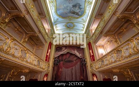 Saint-Pétersbourg, RUSSIE. Théâtre du palais Yusupov à l'intérieur de la Moika. Il a été érigé au XVIII siècle Banque D'Images