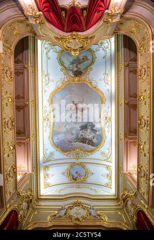 Saint-Pétersbourg, RUSSIE. Théâtre du palais Yusupov à l'intérieur de la Moika. Il a été érigé au XVIII siècle Banque D'Images