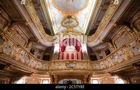 Saint-Pétersbourg, RUSSIE. Théâtre du palais Yusupov à l'intérieur de la Moika. Il a été érigé au XVIII siècle Banque D'Images