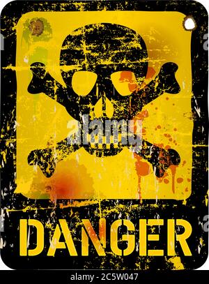 signe de danger, signe d'avertissement / d'interdiction, vecteur Illustration de Vecteur