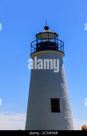 North East, MD, USA - 29 juin 2011 : le feu de la pointe Turkey est un phare historique à la tête de la baie de Chesapeake dans le Maryland. Banque D'Images