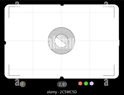 Viseur reflex classique, avec espace libre pour vos photos, vecteur Illustration de Vecteur