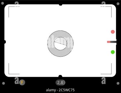 Viseur reflex classique, avec espace libre pour vos photos, vecteur Illustration de Vecteur