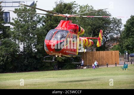 Ambulance aérienne, Essex et Herts, G-EHEM Banque D'Images