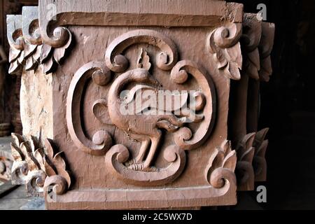 Sanctuaire de vérité - intérieur Pattaya, Thaïlande Banque D'Images