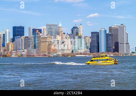 New York,New York City,NYC,Lower,Manhattan,New York Harbour,port,Hudson River Water,Upper Bay Water,Battery Park City,Financial District,FiDi,Upper Banque D'Images