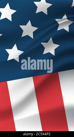 les etats-unis drapeau américain fête de l'indépendance 4 juillet bannière verticale illustration vectorielle Illustration de Vecteur