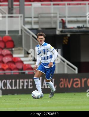 MIDDLESBROUGH, ANGLETERRE. Luke Amos, de Queens Park Rangers, lors du match de championnat Sky Bet entre Middlesbrough et Queens Park Rangers, au stade Riverside, à Middlesbrough, le dimanche 5 juillet 2020. (Credit: Mark Fletcher | MI News) Credit: MI News & Sport /Alay Live News Banque D'Images