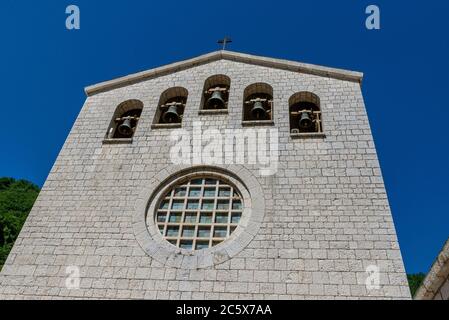 rocca porena, italie juillet 05 2020:nouveau sntuario de santa rita dans la ville de rocca porena Banque D'Images