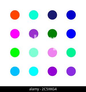 palette de couleurs de tendance vecteur points Illustration de Vecteur