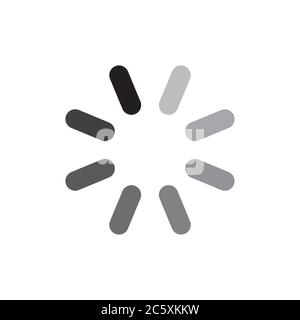 icône de chargement isolée sur fond blanc Illustration de Vecteur