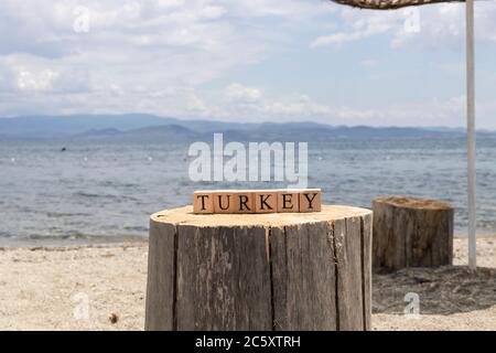 Concept de vacances d'été en bord de mer en Turquie. Banque D'Images