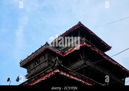 Dôme du temple de Dattatraya, place Bhaktapur Durbar, Népal Banque D'Images