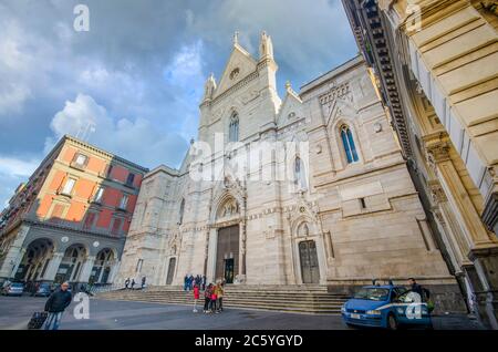 Naples, Italie - Duomo di Santa Maria Assunta ou Cattedrale di San Gennaro à Naples. Cathédrale de Naples, Banque D'Images