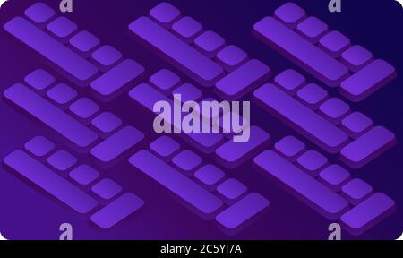 conception textile numérique de divers interrupteurs sur fond abstrait Illustration de Vecteur