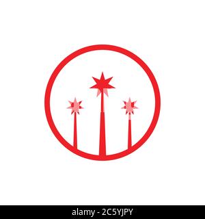 logo symbole étoile fusée vecteur Illustration de Vecteur