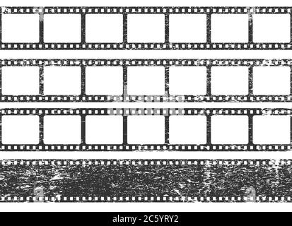 Motif sans couture pour bande de film. Symbole du logo du film cinématographique. Illustration vectorielle. Isolé sur l'arrière-plan. Illustration de Vecteur