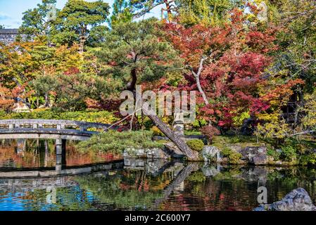 Feuillage d'automne à Eikan-dō Zenrin-ji, temple d'Eikando, Kyoto, Japon Banque D'Images