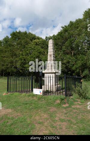 Mémorial de guerre sur Kinver Edge. Staffordshire. ROYAUME-UNI Banque D'Images