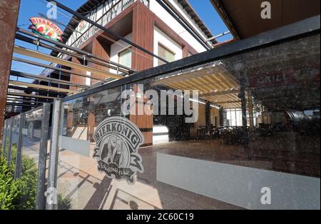 Palma, Espagne. 23 juin 2020. Le Beer King est fermé pendant la pandémie de Corona. Credit: Clara Margais/dpa/Alay Live News Banque D'Images