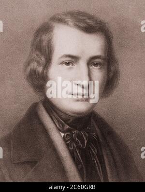 Christian Johann Heinrich Heine (1797 – 1856) était un poète, écrivain et critique littéraire allemand. Il est plus connu hors d'Allemagne pour son poète lyrique précoce Banque D'Images