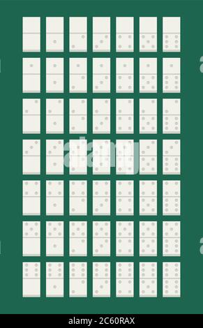 Domino. Conception plate - vecteur Illustration de Vecteur