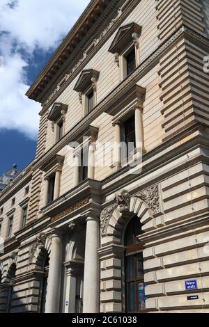 LEIPZIG, ALLEMAGNE - 9 MAI 2018 : Johann Sebastian Bach Music School à Leipzig, Allemagne. Leipzig est la 10ème plus grande ville d'Allemagne avec 582,277 hab Banque D'Images