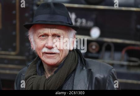 Berlin, Allemagne. 18 mars 2018. Tilo Prückner, acteur allemand, vient à la première du film "Jim Knopf und Lukas der Lokomotivführer". Prückner est décédé le 02.07.2020 à l'âge de 79 ans à Berlin. Crédit : Joerg Carstensen/dpa/Alay Live News Banque D'Images