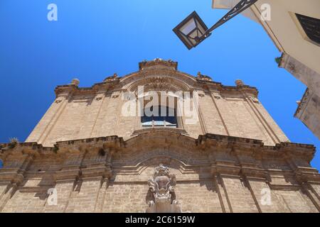 Site de Bari, Italie. Église du Saint-Nom de Jésus (Chiesa del Santissimo Nome di Gesu). Banque D'Images