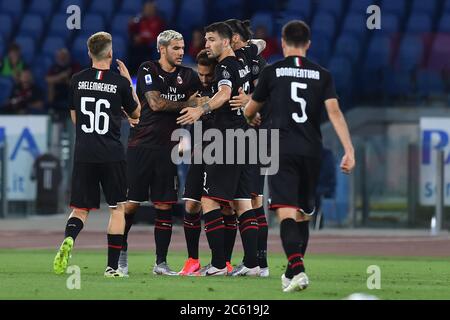 Rome, Italie. 04e juillet 2020. Série A Lazio vs Milan, Stade Olympique, Rome 04-07-2020 crédit: Agence de photo indépendante/Alamy Live News Banque D'Images