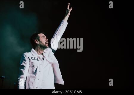 Milan Italie 3 novembre 2017 Kasabian Sergio Pizzorno Tom Meighan Live at Mediolanum Forum © Giulia Manfieri / Alamy Banque D'Images