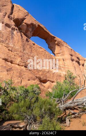 Skyline Arch, parc national d'Arches, États-Unis Banque D'Images