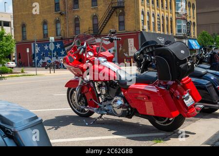 Excursion en vélo dans le Wisconsin Banque D'Images