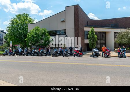 Excursion en vélo dans le Wisconsin Banque D'Images