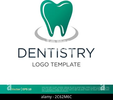 Dentiste, soins dentaires icône Vector logo Template Illustration Design. EPS vectoriel modifiable 10. Illustration de Vecteur