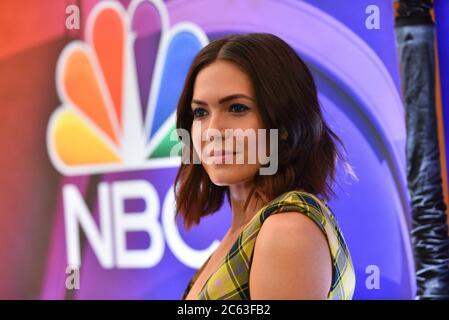 L'actrice Mandy Moore participe à l'amont de la NBC 2019/20 au four Seasons Hotel New York le 13 mai 2019 à New York. Banque D'Images