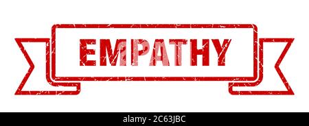 ruban d'empathie. signe de bande de grunge d'empathie. bannière d'empathie Illustration de Vecteur