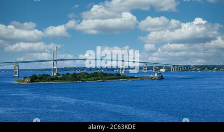 Newport Rhode Island Bridge Banque D'Images