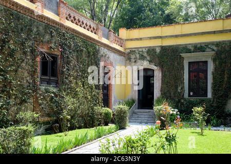 La maison du dirigeant soviétique exilé Léon Trotsky à Coyoacan, Mexico Banque D'Images