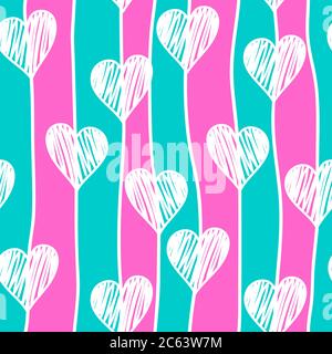 Un arrière-plan vectoriel transparent composé de bandes horizontales . Lignes dessinées à la main. Répétition infinie. Illustration de Vecteur