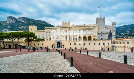 Palais du Prince de Monaco, place du Palais, Principauté de Monaco Banque D'Images