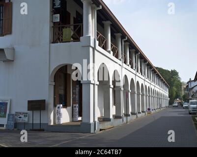 dh Old Dutch Hospital GALLE FORT SRI LANKA Colonial bâtiment extérieur du centre commercial route Banque D'Images