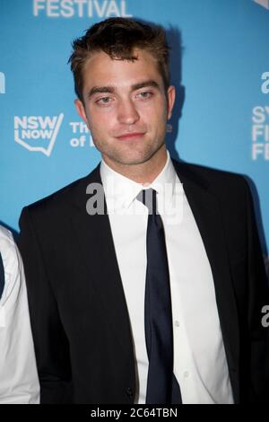 L'acteur Robert Pattinson a pris sa photo sur le tapis rouge à la première australienne du Rover au State Theatre, 49 Market Street, Sydney. Banque D'Images