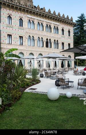 Italie, Lombardie, Lac Orta, Orta San Giulio, Villa Crespi Relais Banque D'Images