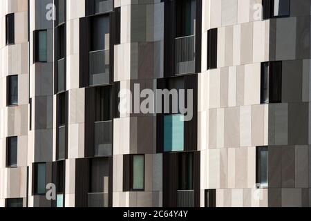 Italie, Lombardie, Milan, Gae Aulenti Square, détail des immeubles d'appartements Banque D'Images