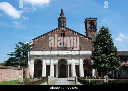 Italie, Lombardie, Milan, Abbaye de Chiaravalle Banque D'Images