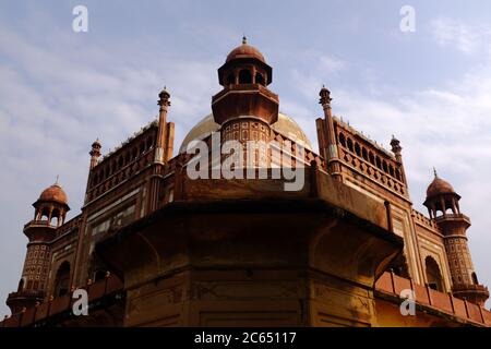 Vue isométrique du mausolée de Safdar Jung, Delhi, Inde Banque D'Images